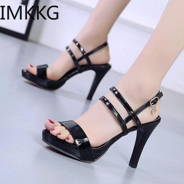 

fashion women sandals high heels summer shoes thin ladies dress wedding open toe black white y10165