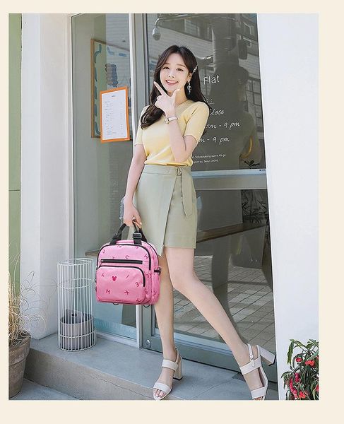 

backpack fashion mommy bag multi-functional large capacity knapsack out portable cartoon mother baby