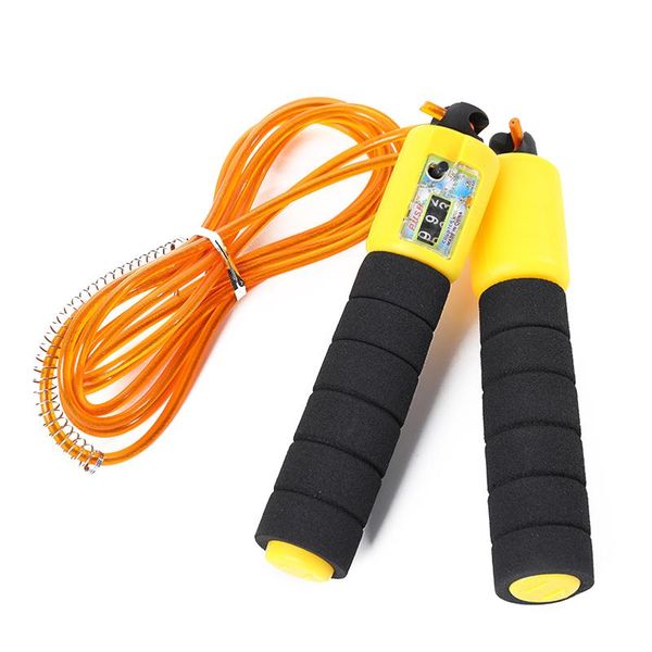 

jump ropes rope with counter adjustable skipping steel wire anti winding wear resistant workout for indoor outdoor &t8