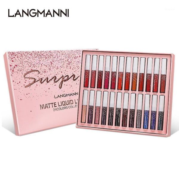 

pcs non-stick cup matte colorful fruity lip gloss lipstick set gift box1