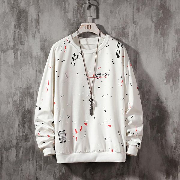 

hand-painted sweatshirts men/women hoodies art painted sweatshirt winter loose harajuku oversized men's &, Black