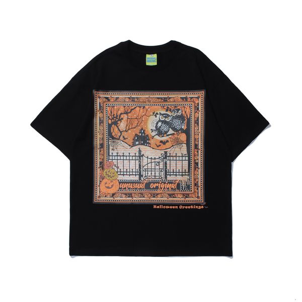 

tee men's shirt 2021 100% cotton tshirt male vintage owl t-shirt from standard hip hop harajuku test h687, White;black