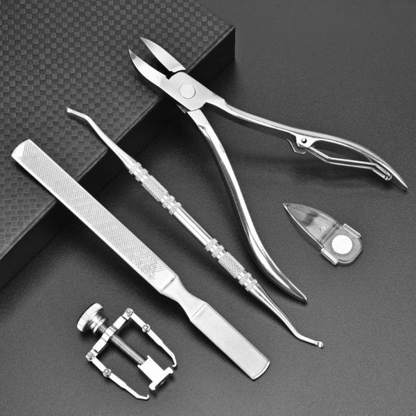 

nail art kits 20sets 6pcs/set ingrown toenails pedicure tool kit clippers fixer recover corrector cuticle nipper foot care