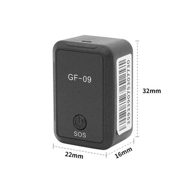 Prezzo di fabbrica Mini GF09 Tracker Dispositivo di localizzazione GPS/GSM/SPRS Dispositivo di localizzazione GPS di piccole dimensioni per auto