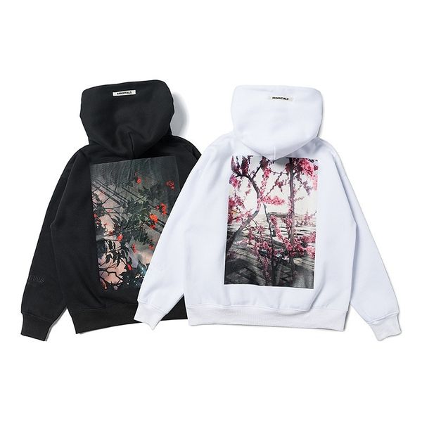 

fashion fog season 6 floral digital printing and women's hooded sweaterz7r7, Black
