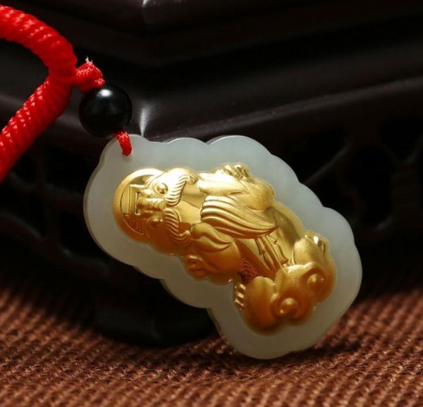 

lockets exquisite hetian jade pendant h59#, Silver