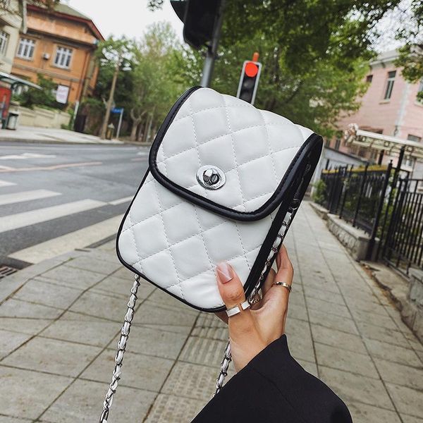 

evening bags summer rhomboid mobile phone bag 2021 fashionable women shoulder crossbody chain lipstick bolso mujer
