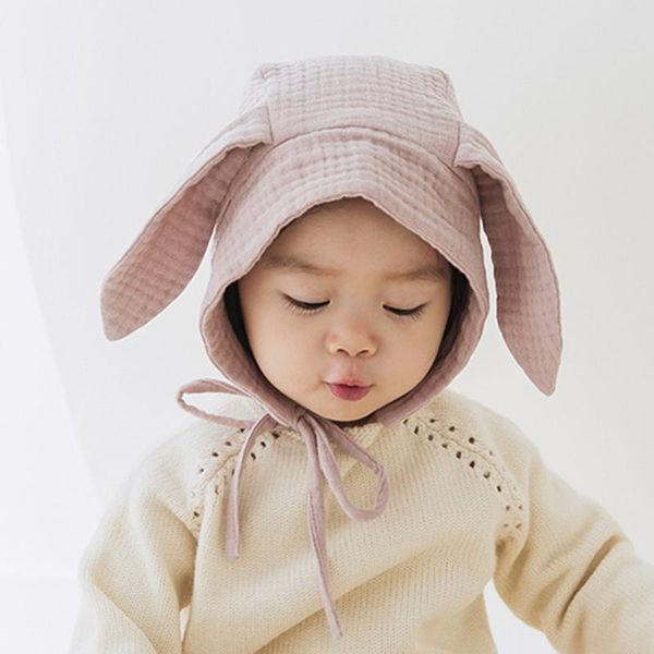 

caps & hats lovely baby accessories born toddler kid's ears girls boys cotton summer outdoor hat infant cap pography props, Yellow