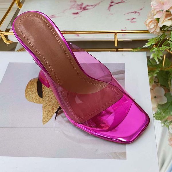 

designer shoes heels crystal clear sandals dress shoe horseshoe heel suitable for important dates wedding parties purple with box, Black