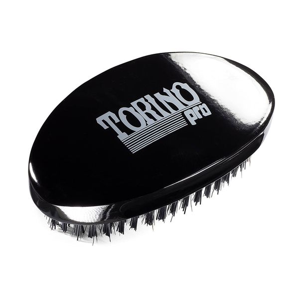 

supply for amazon moq 100 pcs oem customized logo wave brush medium curve 360 waves black palm brushes with boar bristle, Silver
