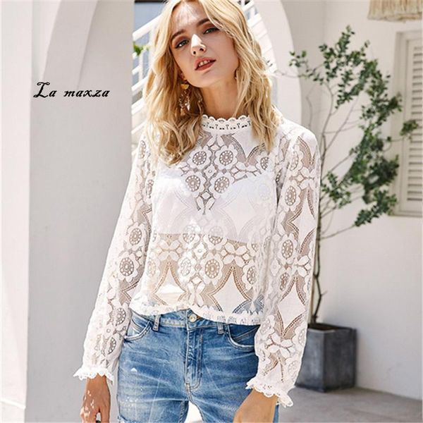

women's t-shirt women 2021 summer t shirt lace white casual korean