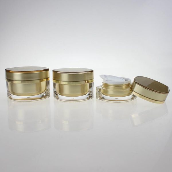 

storage bottles & jars face cream jar 50g,plastic gold 50 ml with cap
