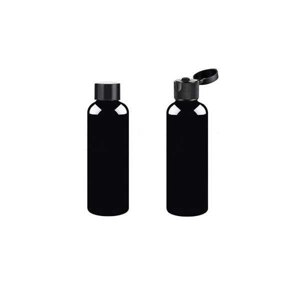 

storage bottles & jars 10pcs 200ml black empty sample cosmetic with screw cap an flip cap,travel size pet bottles,sample bottles,lotion bott