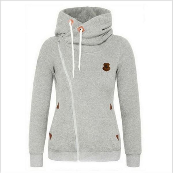

women's hoodies & sweatshirts hooded autumn winter cloth harajuku shirt long sleeve zip-up coat plus size mama sweatshirt, Black