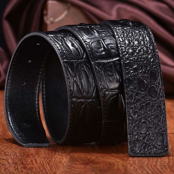 

belt leather for men headless belt with smooth without buckle, Black;brown