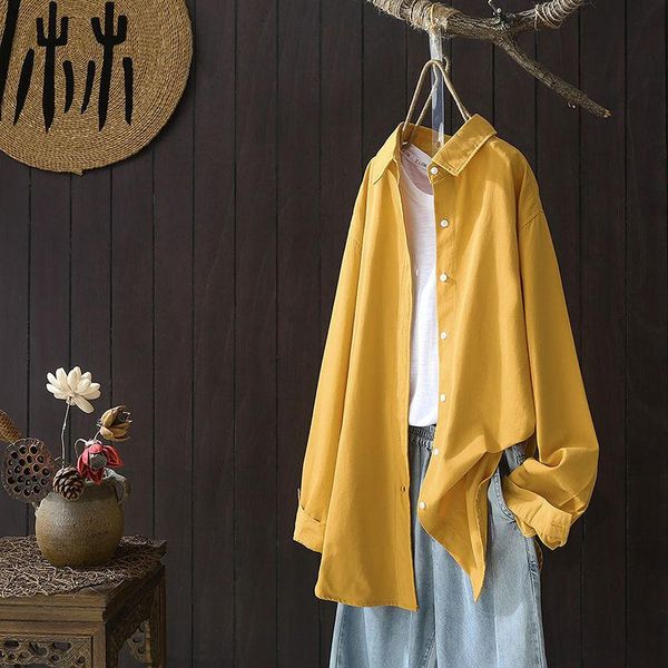 

women's jackets autumn shirts thin white loose shirt coats femme pink outerwear vintage medium long casual coat lady, Black;brown