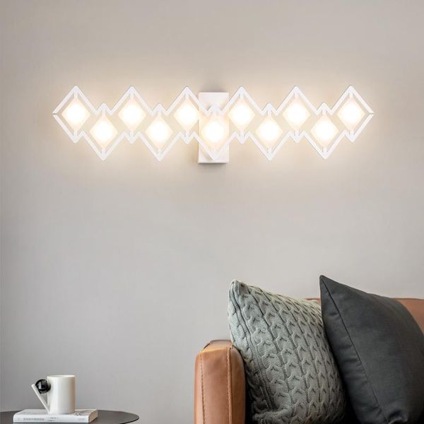 

wall lamp artpad cretive bat shape led sconces black white metal corridor light fixture 3200k 5w 11w for bedroom living room study