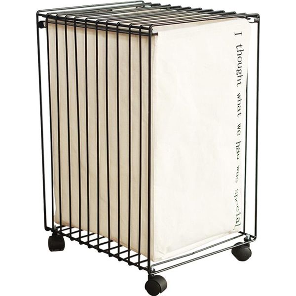 

ins large capacity dirty clothes storage basket household pull-out toilet with pulley at the bottom laundry & organization