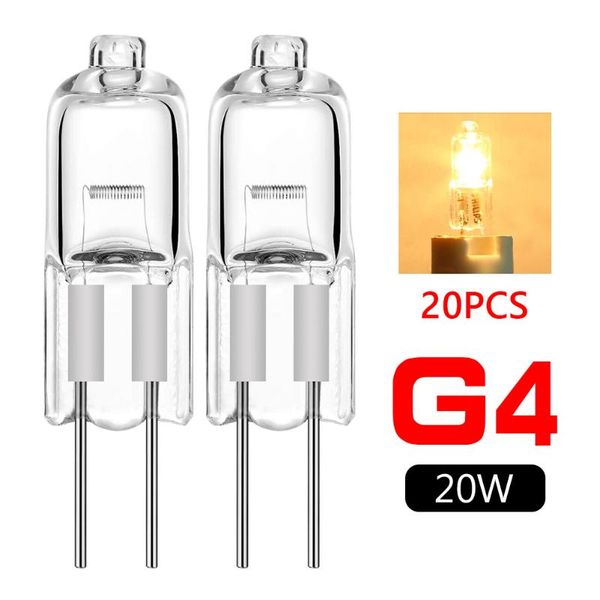 

other lighting bulbs & tubes tsleen 20pcs/lot halogen g4 12v lamp jc type light dimmable 20w base clear