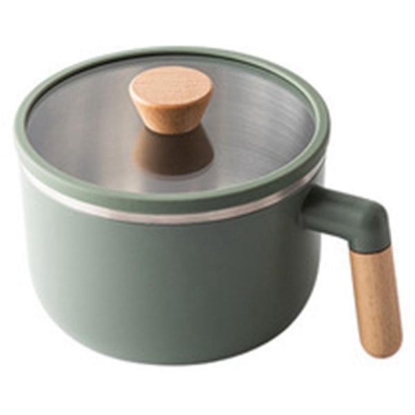 

bowls stainless steel instant noodle bowl with lid handle heat-resistant cereal soup salad bento cup