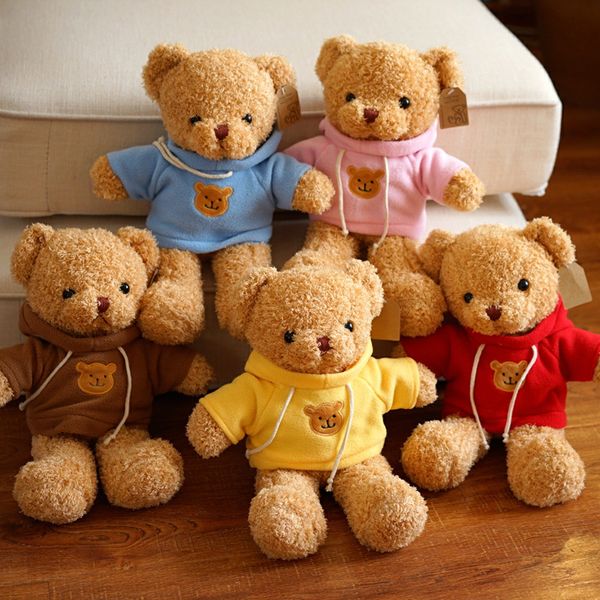 

cute teddy bear doll plush toy large sweater cloth pillow present girl