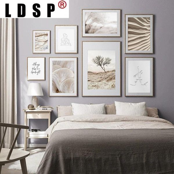 

paintings ldsp nature desert mushroom tree grass landscape canvas painting wall art print poster picture modern living room home decor