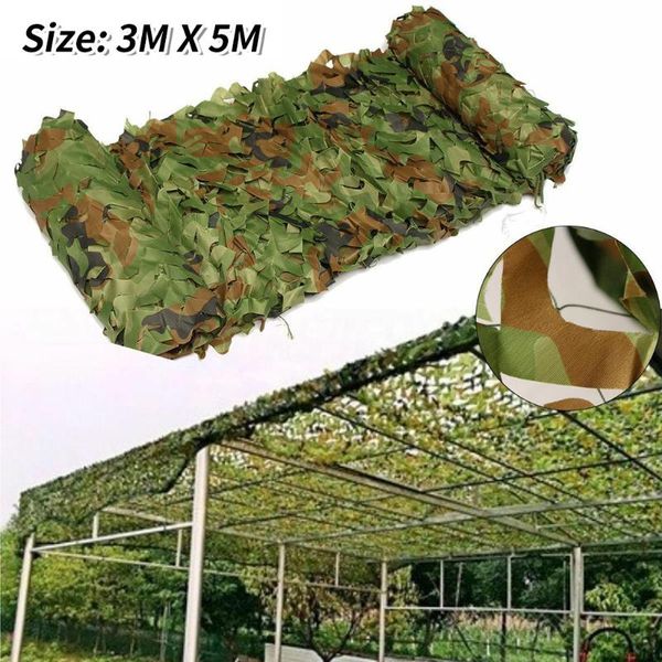 

shade camouflage net hunting shooting hide camping woodland netting 3x5m fishing shelter sails nets