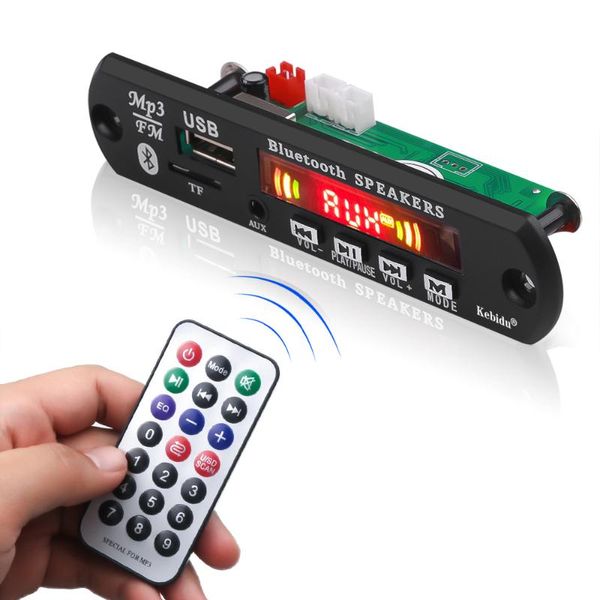 

bluetooth 5.0 mp3 decoder board 5-12v car player supports usb/sd card/power-off memory/fm/line in/infrared remote control & mp4 players
