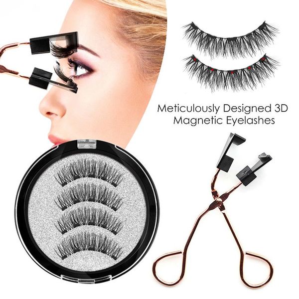 

magnetic eyelashes with 5 magnets makeup 3d mink extended false reusable extensions set