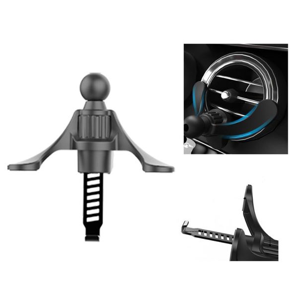 

car air freshener 17mm ball head clip vent mount phone holder bracket gravity stand charger adapter magnet holders support