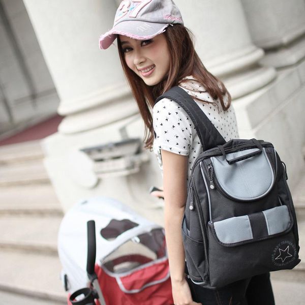 

diaper bags fashion bag nylon mummy multi-function baby care backpacking trip out of the portable