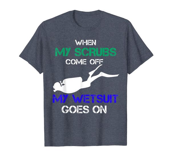 

nurse who loves scuba diving tshirt for women men, White;black