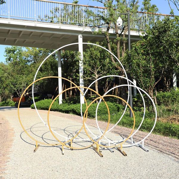 

party decoration round wed arch metal balloon background arche wedding birthday backdrop frame stand circle for balloons flowers