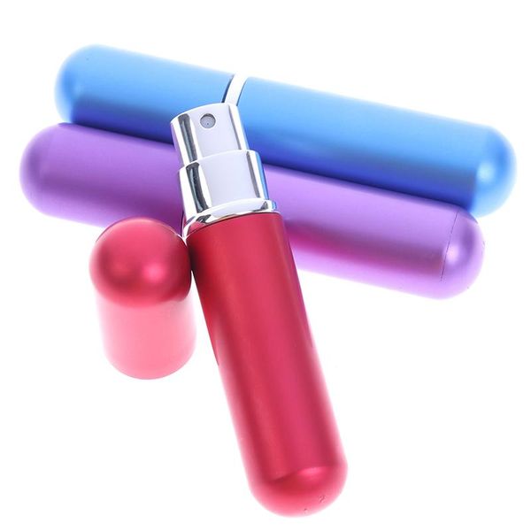 

storage bottles & jars 1pc 5ml empty glass refillable pocket portable trave small mini perfume packaging mist spray bottle dispenser atomize