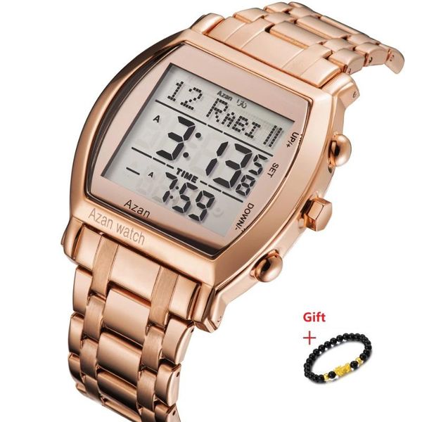 

wristwatches arrival fashion watch men digital led waterproof stainless steel gold mens quartz male clock 2021, Slivery;brown