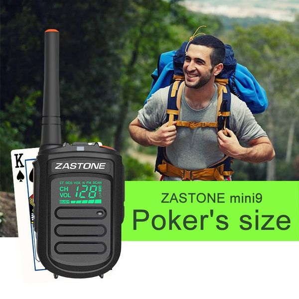 

walkie talkie zastone mini9 toy uhf 400-470mhz 1500mah battery 128 memory channels ham radio two way hf transceiver