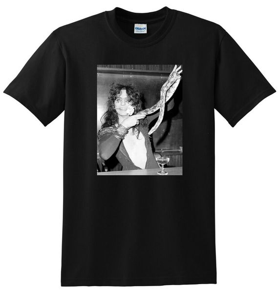 

ALICE COOPER T SHIRT snake photo poster tee SMALL MEDIUM LARGE or XL, White;black