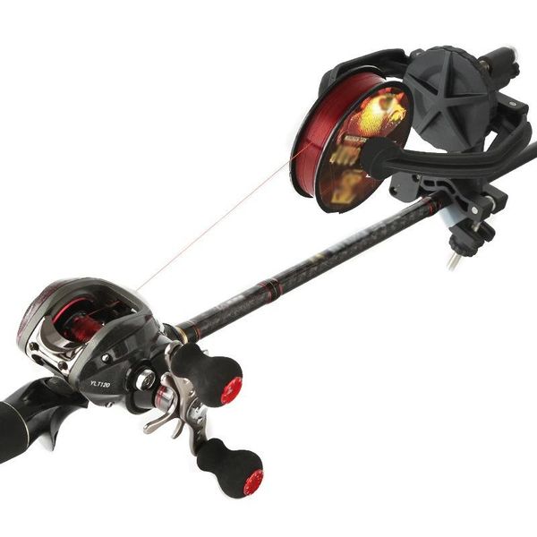 

reel spool spooling station system fishing line spooler winder for spinning or baitcasting reels