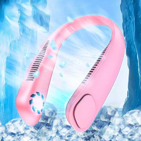 

electric fans summer fan travel hanging neck usb charg portable air cooler handheld student lazy small mini net