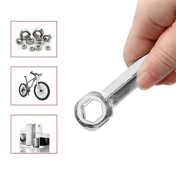 

tools bicycle bike cycle mini pocket hexagon wrench spanner multi repair tool multipurpose keychain scooter garage gadget