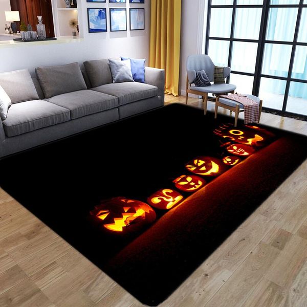 

carpets halloween area rug horror pumpkin 3d printed carpet entrance doormat home decor for kitchen bathroom floor mat