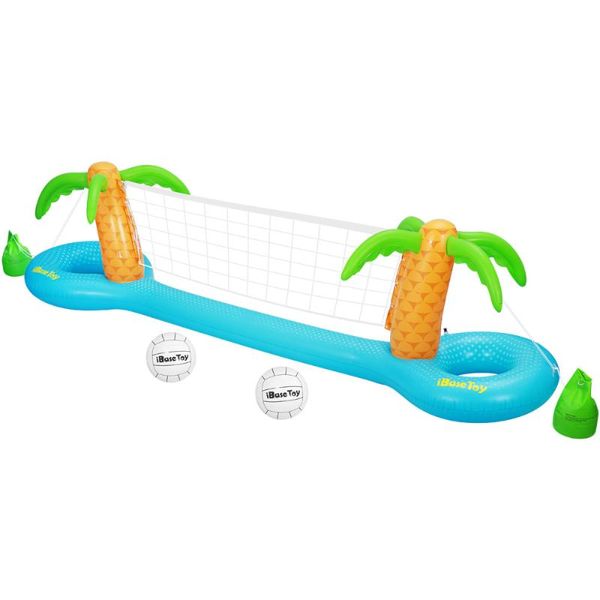 

pool & accessories ibasetoy 1pc pvc inflatable volleyball game set floating swimming for family kids