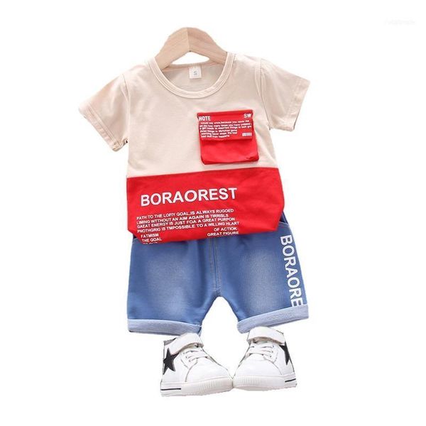 

clothing sets fashion summer baby girl clothes children boys sport t-shirt shorts 2pcs/sets toddler cotton casual kids tracksuits1, White