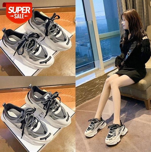 

daddy shoes female ins tide couple casual trend wild increase sports #cc9l