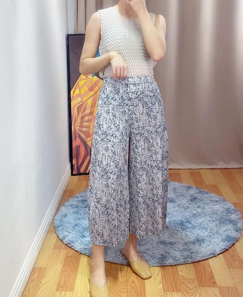 

women's pants & capris fold 2021 summer loose, Black;white