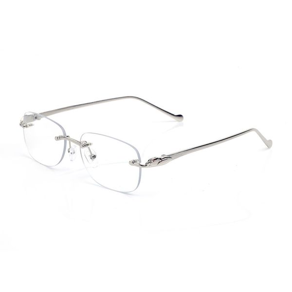 

sunglasses for women men vintage leopard rimless cratch proof metal round eyewear accessories oval frame outdoor clear reading simple classi, White;black