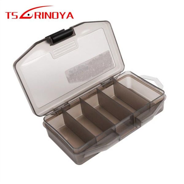 

fishing accessories tsurinoya 13.6*6.5*3cm 55.6g 5 compartments lure tackle container box plastic pesca