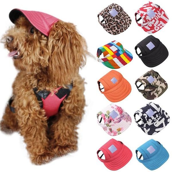 

dog apparel 1pc fashion outdoor pet sun protection hats puppy baseball hat with ear holes cap