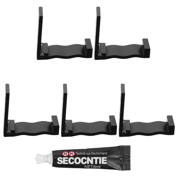 

hooks & rails 5pcs foldable coat wall mounted heavy duty folding with glue