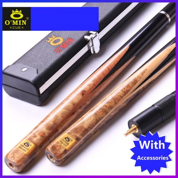 

longying one piece snooker cues billiards 3/4 cue 10mm tip with case set china billiard